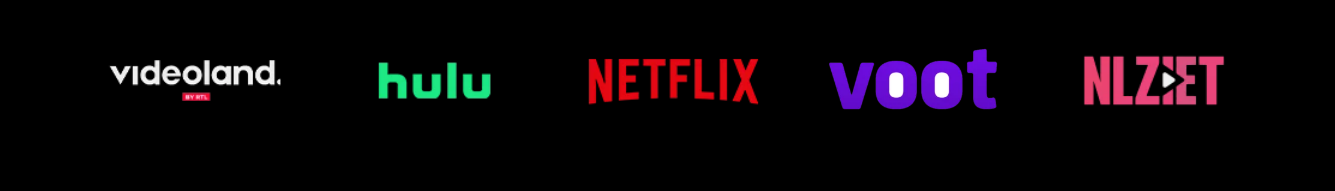 Videoland, Hulu, Netflix, Voot and NLZIET